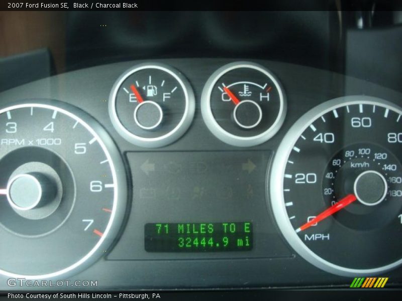 Black / Charcoal Black 2007 Ford Fusion SE