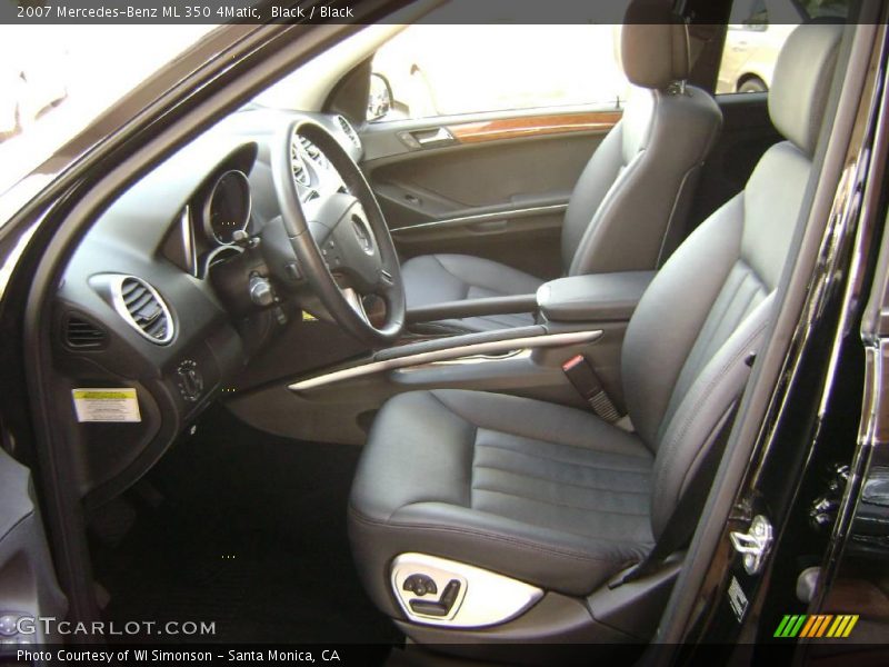 Black / Black 2007 Mercedes-Benz ML 350 4Matic