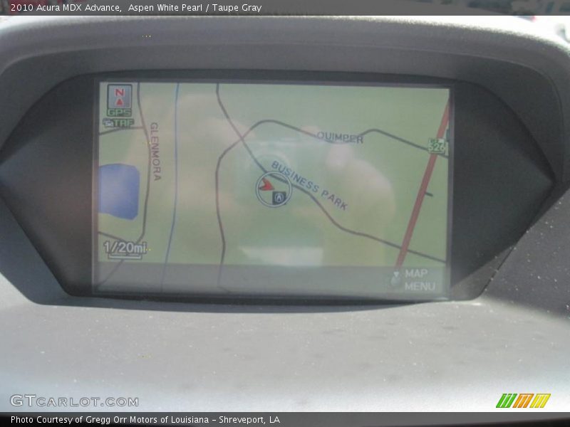 Aspen White Pearl / Taupe Gray 2010 Acura MDX Advance