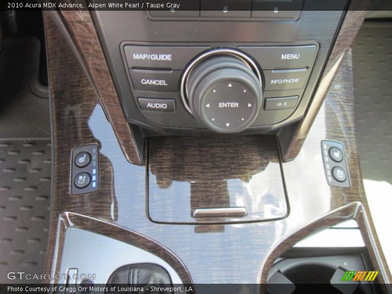 Aspen White Pearl / Taupe Gray 2010 Acura MDX Advance
