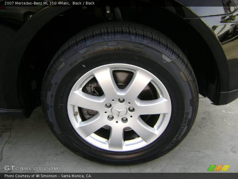 Black / Black 2007 Mercedes-Benz ML 350 4Matic