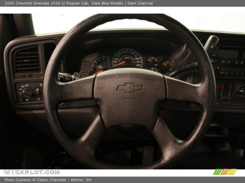 Dark Blue Metallic / Dark Charcoal 2005 Chevrolet Silverado 1500 LS Regular Cab