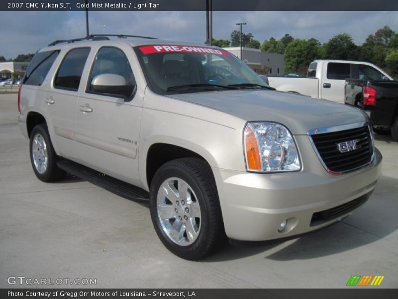 Gold Mist Metallic / Light Tan 2007 GMC Yukon SLT