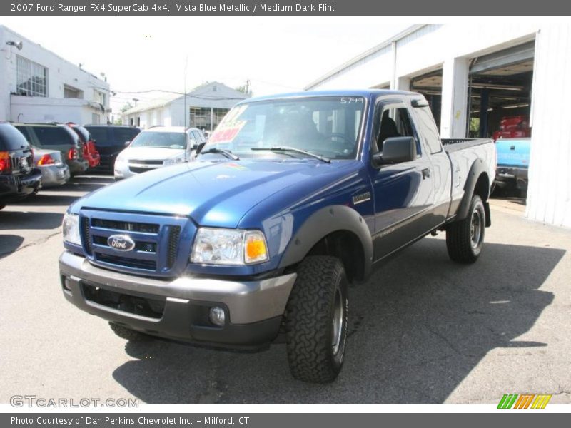 Vista Blue Metallic / Medium Dark Flint 2007 Ford Ranger FX4 SuperCab 4x4