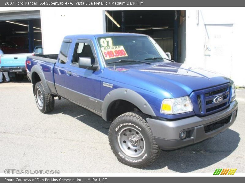 Vista Blue Metallic / Medium Dark Flint 2007 Ford Ranger FX4 SuperCab 4x4