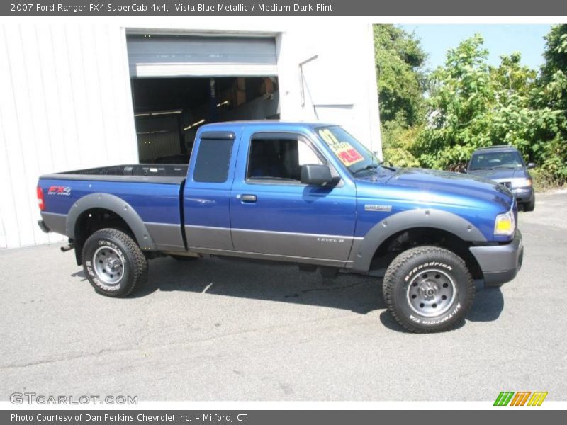 Vista Blue Metallic / Medium Dark Flint 2007 Ford Ranger FX4 SuperCab 4x4