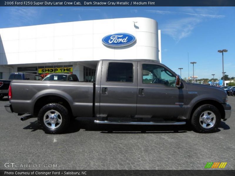 Dark Shadow Gray Metallic / Medium Flint 2006 Ford F250 Super Duty Lariat Crew Cab