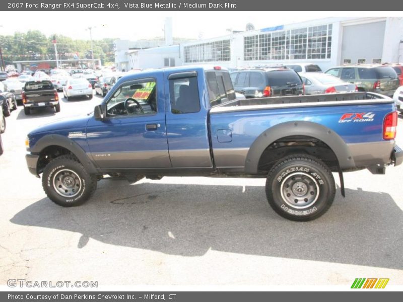 Vista Blue Metallic / Medium Dark Flint 2007 Ford Ranger FX4 SuperCab 4x4