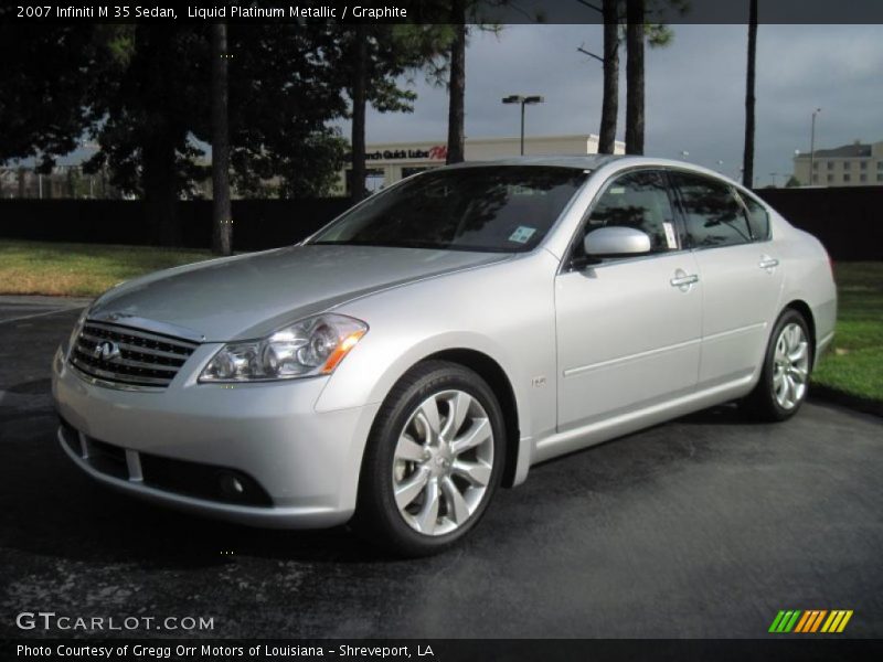 Liquid Platinum Metallic / Graphite 2007 Infiniti M 35 Sedan