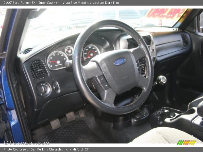 Vista Blue Metallic / Medium Dark Flint 2007 Ford Ranger FX4 SuperCab 4x4