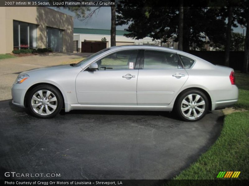 Liquid Platinum Metallic / Graphite 2007 Infiniti M 35 Sedan