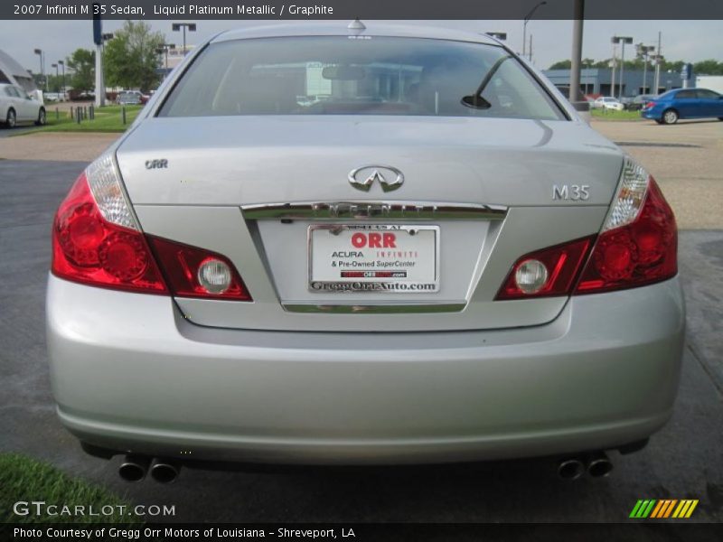 Liquid Platinum Metallic / Graphite 2007 Infiniti M 35 Sedan