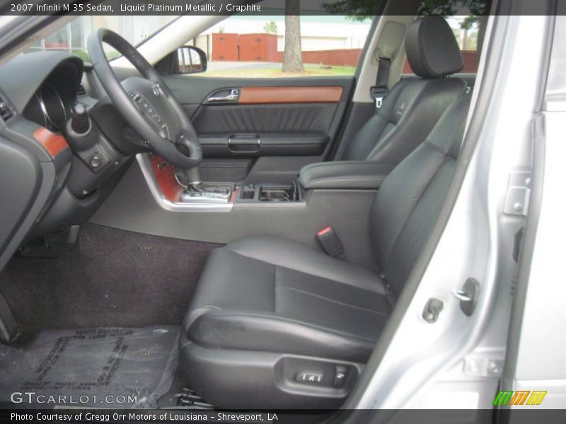 Liquid Platinum Metallic / Graphite 2007 Infiniti M 35 Sedan