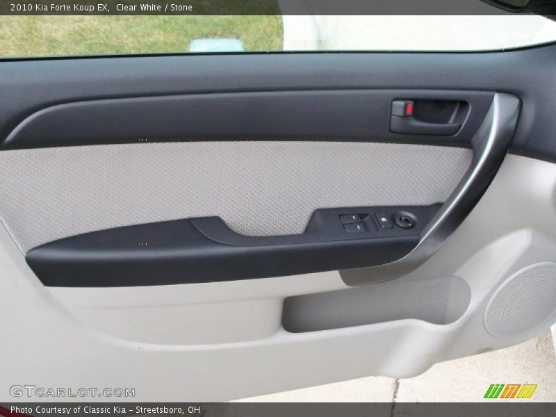 Clear White / Stone 2010 Kia Forte Koup EX