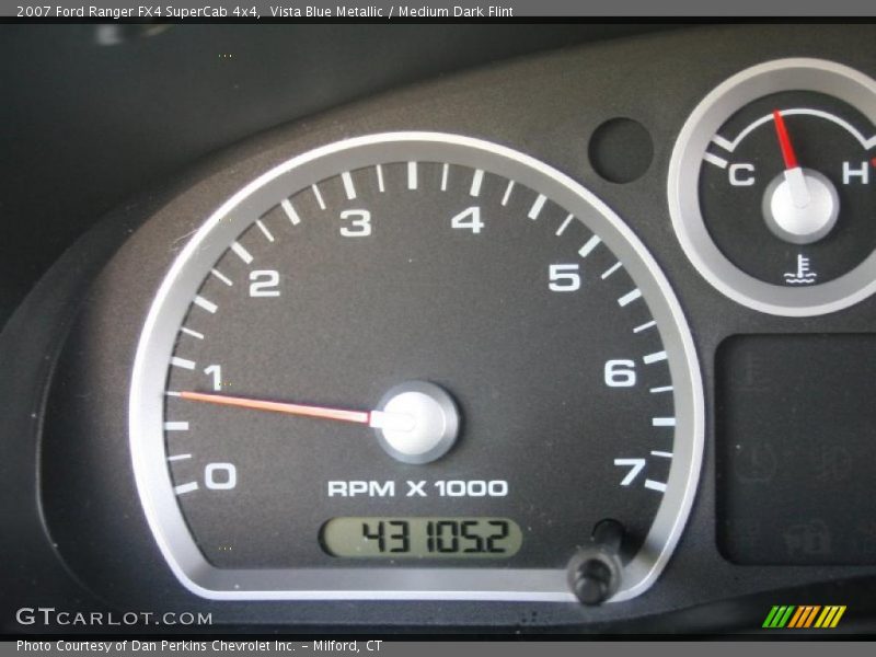 Vista Blue Metallic / Medium Dark Flint 2007 Ford Ranger FX4 SuperCab 4x4