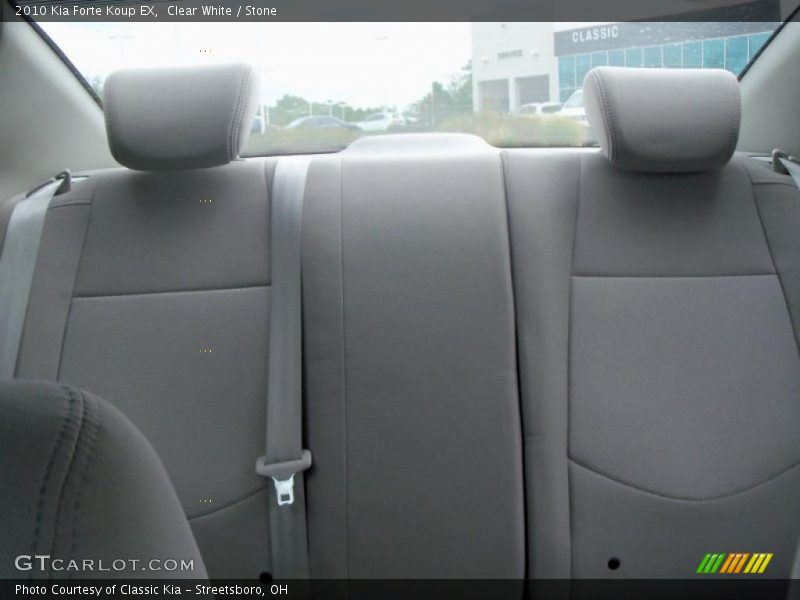 Clear White / Stone 2010 Kia Forte Koup EX