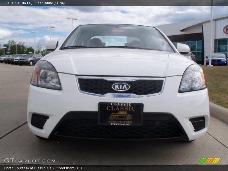 Clear White / Gray 2011 Kia Rio LX