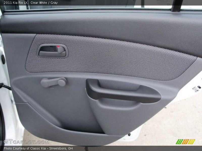 Clear White / Gray 2011 Kia Rio LX