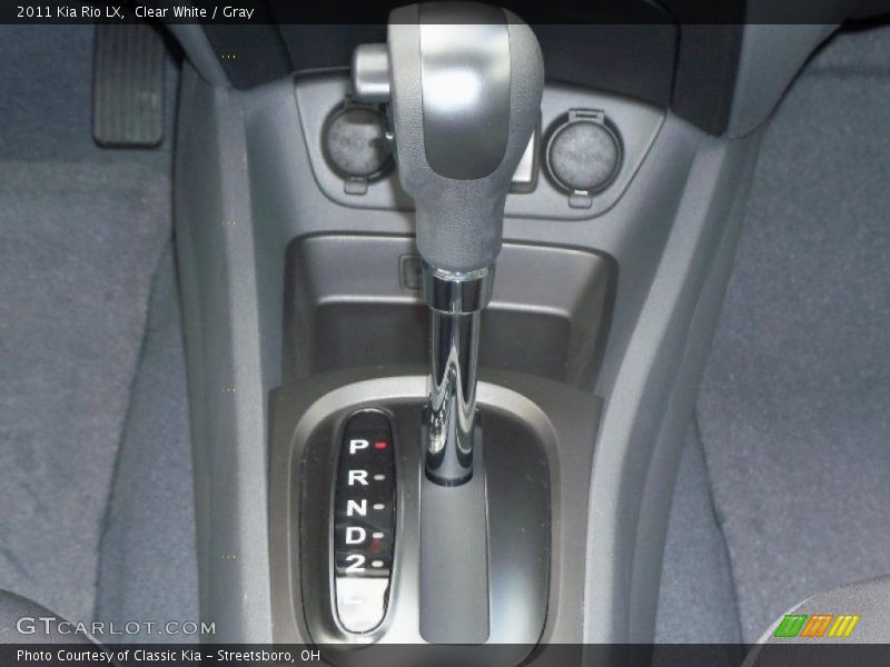 Clear White / Gray 2011 Kia Rio LX