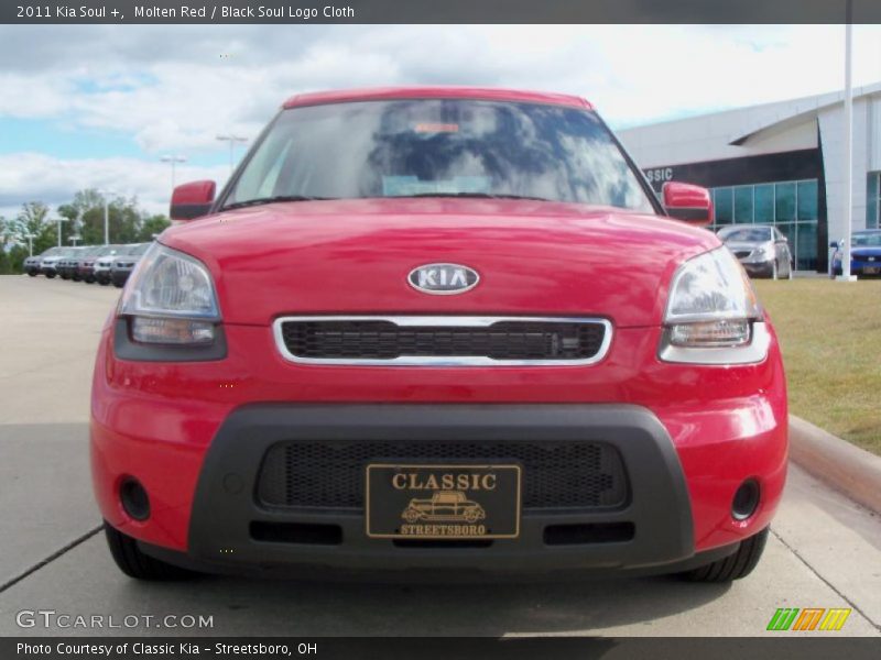 Molten Red / Black Soul Logo Cloth 2011 Kia Soul +