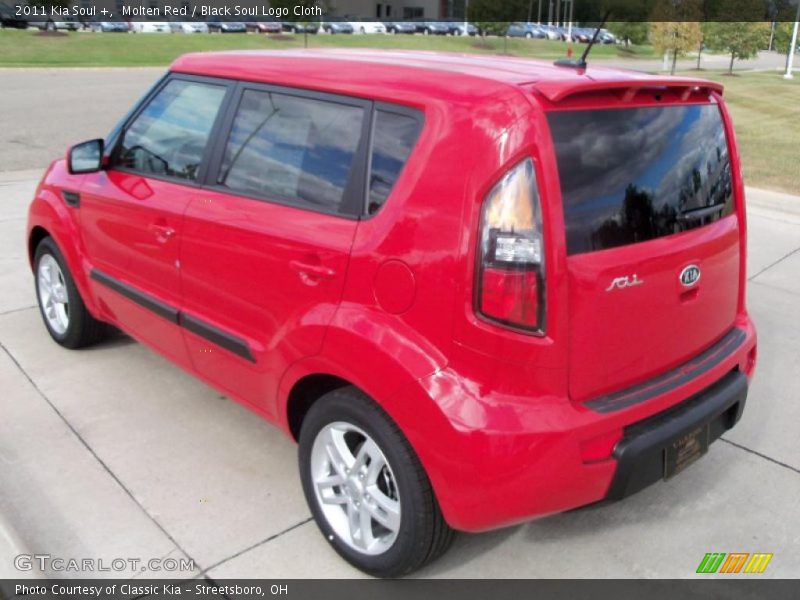 Molten Red / Black Soul Logo Cloth 2011 Kia Soul +