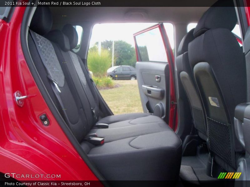 Molten Red / Black Soul Logo Cloth 2011 Kia Soul +