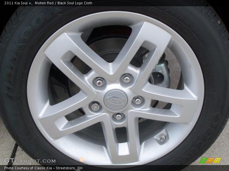 Molten Red / Black Soul Logo Cloth 2011 Kia Soul +