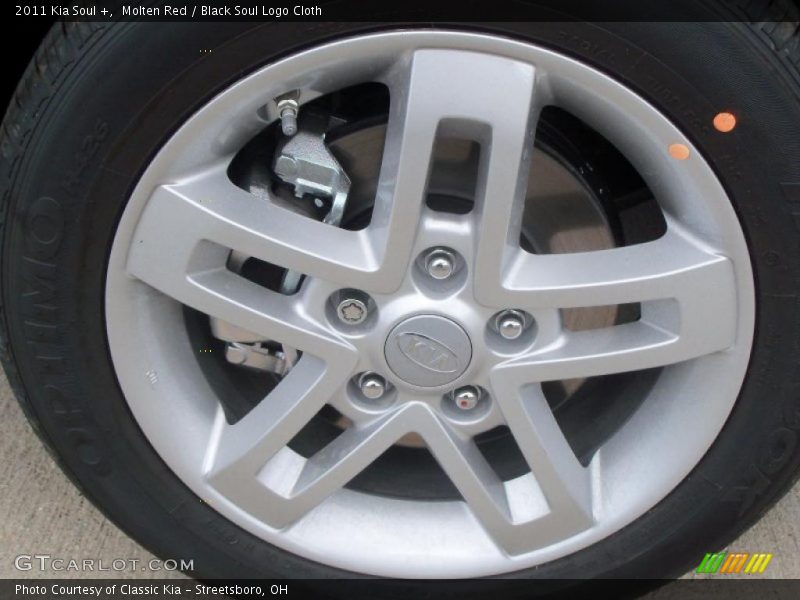 Molten Red / Black Soul Logo Cloth 2011 Kia Soul +