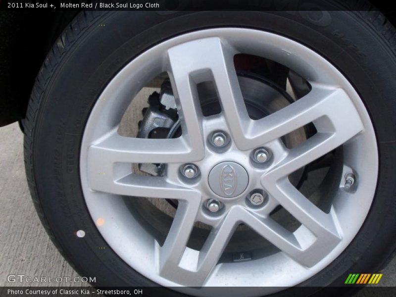 Molten Red / Black Soul Logo Cloth 2011 Kia Soul +