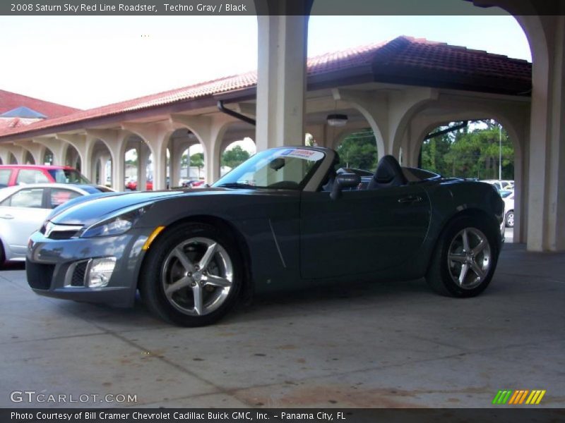 Techno Gray / Black 2008 Saturn Sky Red Line Roadster