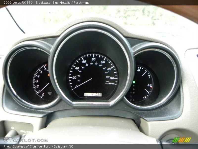 Breakwater Blue Metallic / Parchment 2009 Lexus RX 350