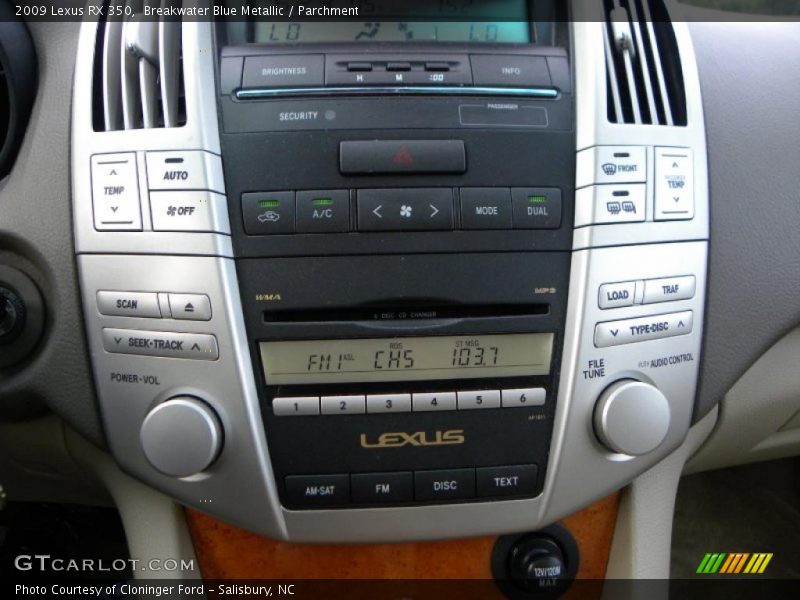 Breakwater Blue Metallic / Parchment 2009 Lexus RX 350