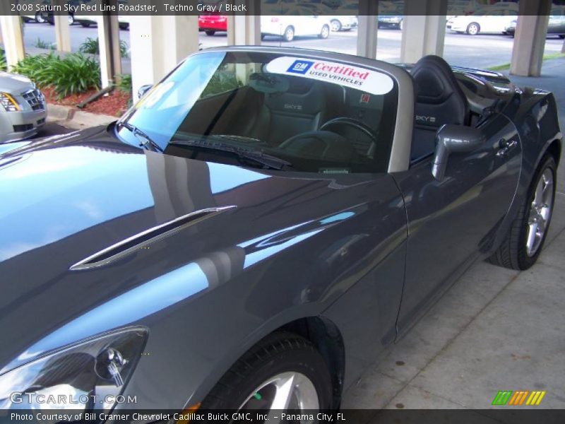 Techno Gray / Black 2008 Saturn Sky Red Line Roadster