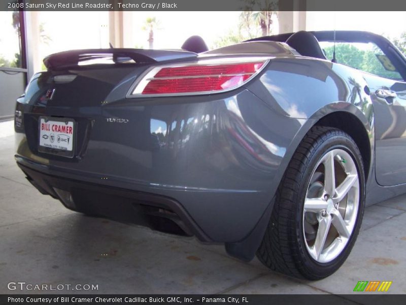 Techno Gray / Black 2008 Saturn Sky Red Line Roadster