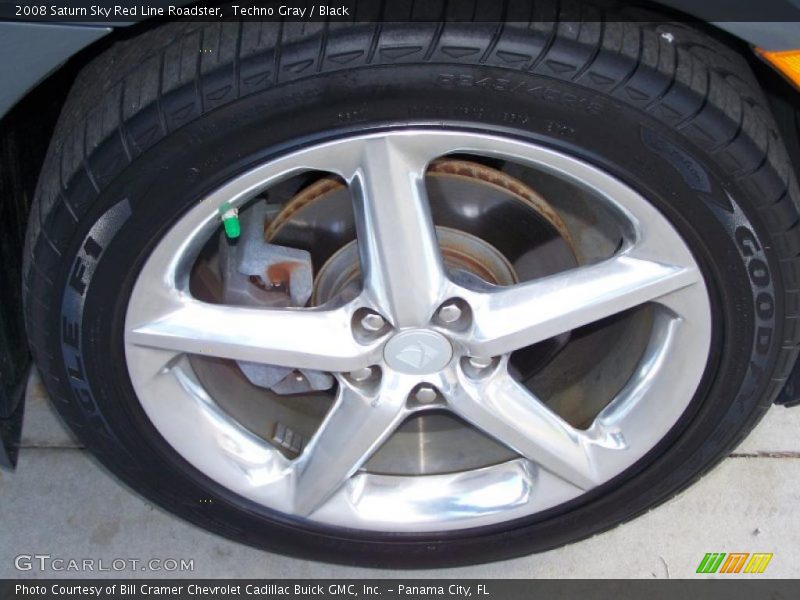 Techno Gray / Black 2008 Saturn Sky Red Line Roadster
