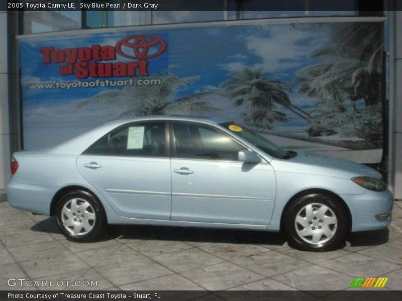 Sky Blue Pearl / Dark Gray 2005 Toyota Camry LE