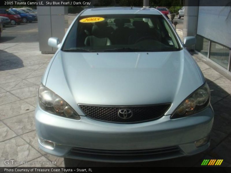 Sky Blue Pearl / Dark Gray 2005 Toyota Camry LE