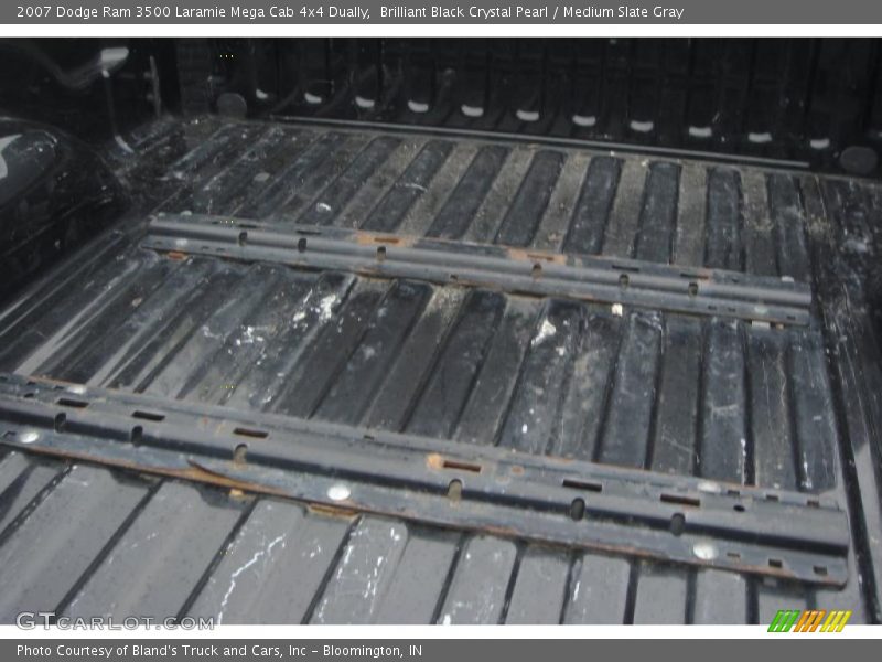 Brilliant Black Crystal Pearl / Medium Slate Gray 2007 Dodge Ram 3500 Laramie Mega Cab 4x4 Dually