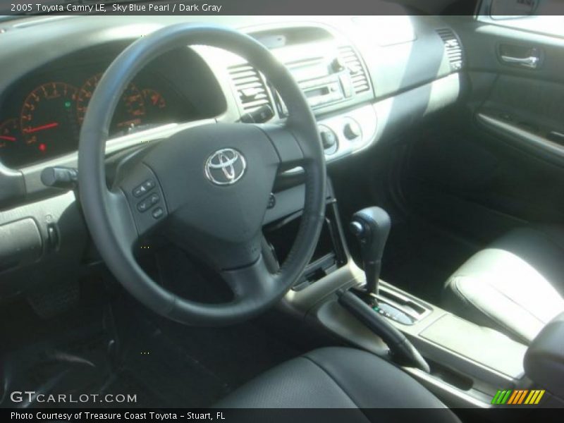 Sky Blue Pearl / Dark Gray 2005 Toyota Camry LE