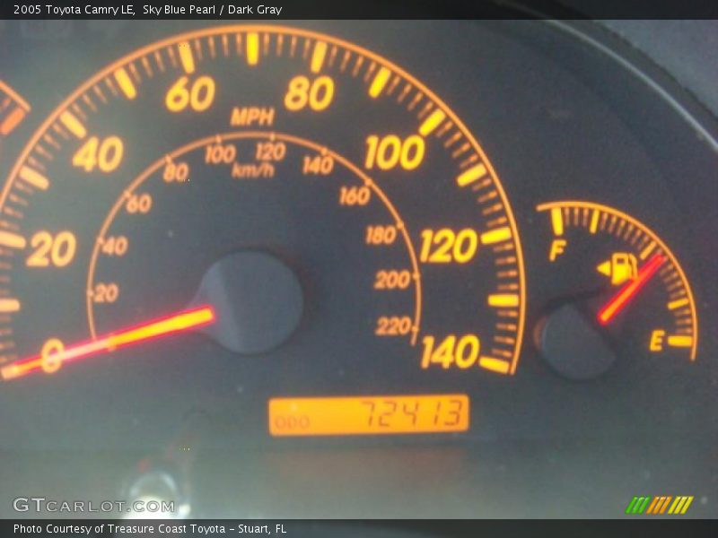 Sky Blue Pearl / Dark Gray 2005 Toyota Camry LE
