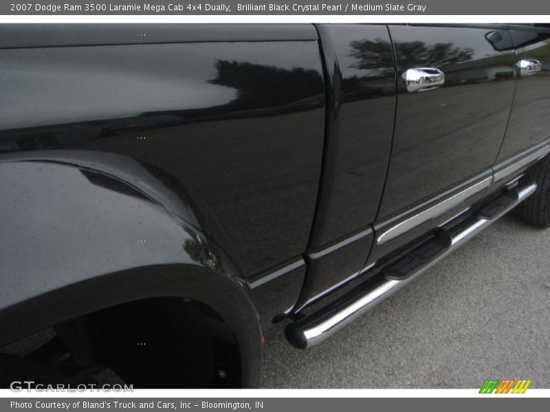 Brilliant Black Crystal Pearl / Medium Slate Gray 2007 Dodge Ram 3500 Laramie Mega Cab 4x4 Dually