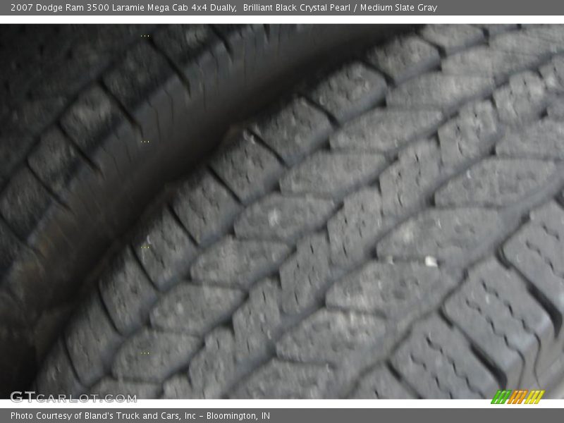 Brilliant Black Crystal Pearl / Medium Slate Gray 2007 Dodge Ram 3500 Laramie Mega Cab 4x4 Dually