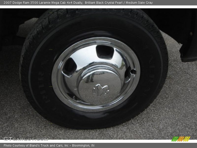 Brilliant Black Crystal Pearl / Medium Slate Gray 2007 Dodge Ram 3500 Laramie Mega Cab 4x4 Dually