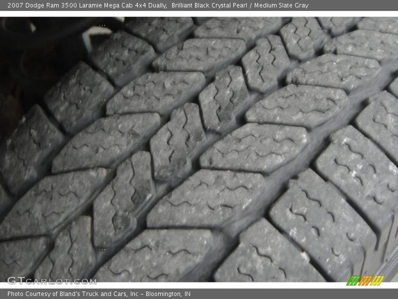 Brilliant Black Crystal Pearl / Medium Slate Gray 2007 Dodge Ram 3500 Laramie Mega Cab 4x4 Dually