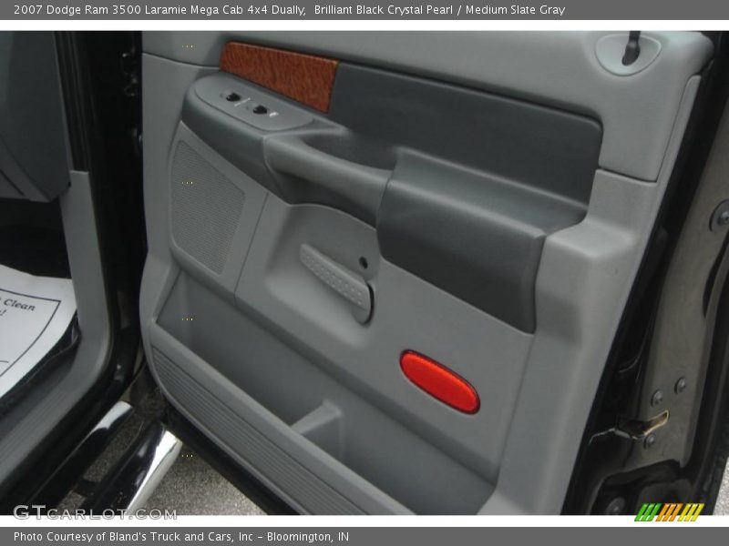 Brilliant Black Crystal Pearl / Medium Slate Gray 2007 Dodge Ram 3500 Laramie Mega Cab 4x4 Dually
