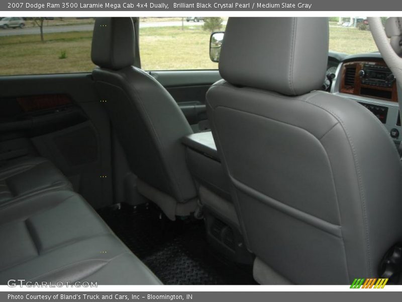 Brilliant Black Crystal Pearl / Medium Slate Gray 2007 Dodge Ram 3500 Laramie Mega Cab 4x4 Dually