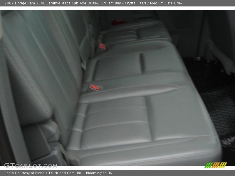 Brilliant Black Crystal Pearl / Medium Slate Gray 2007 Dodge Ram 3500 Laramie Mega Cab 4x4 Dually