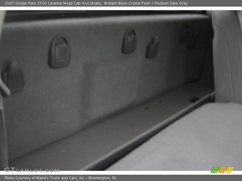 Brilliant Black Crystal Pearl / Medium Slate Gray 2007 Dodge Ram 3500 Laramie Mega Cab 4x4 Dually
