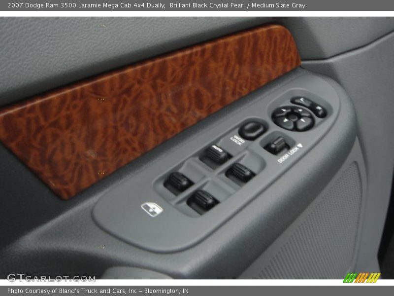 Brilliant Black Crystal Pearl / Medium Slate Gray 2007 Dodge Ram 3500 Laramie Mega Cab 4x4 Dually