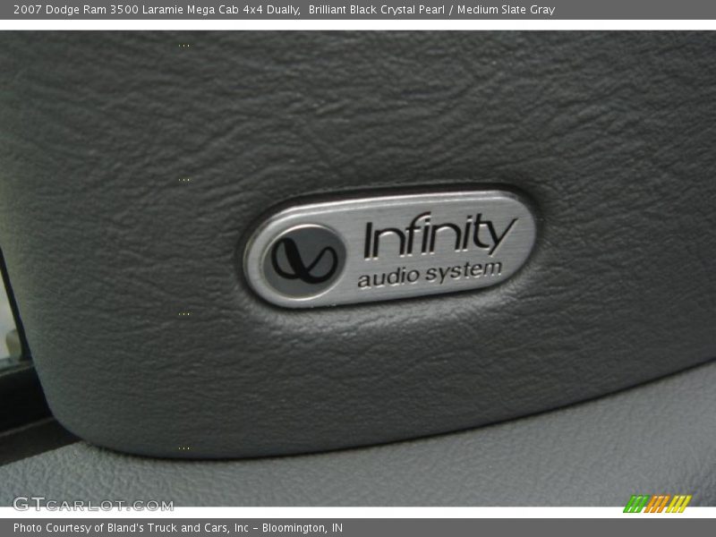 Brilliant Black Crystal Pearl / Medium Slate Gray 2007 Dodge Ram 3500 Laramie Mega Cab 4x4 Dually